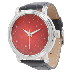 Red and white  stars watch