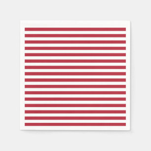 Red and White Stripe Napkins