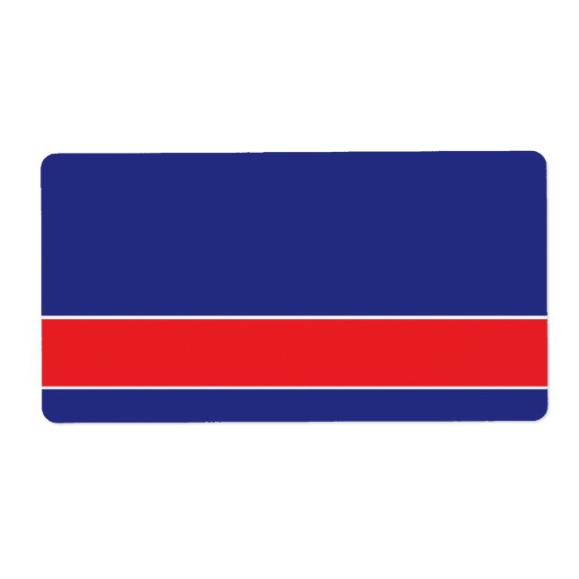 Red and white stripe on navy blue (Front)