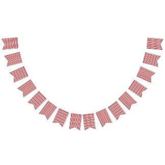 Red and White Striped Bunting