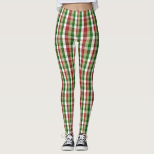 Red And White Striped Leggings