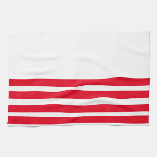 Red and White striped Tea Towel