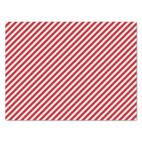 Red and White Striped Tissue Paper Zazzle.co.uk