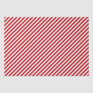 Red and White Striped Tissue Paper
