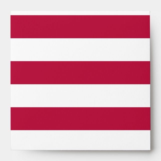 Red and White Stripes Envelope (Front)