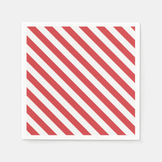 Red and White Stripes Napkin