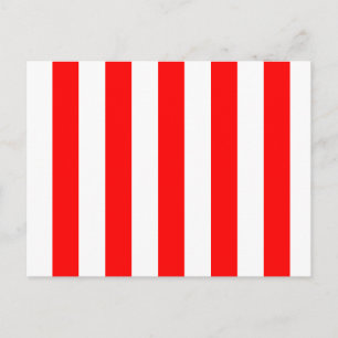Red and White Stripes Postcard