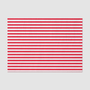 Red and White Stripes Tissue Paper