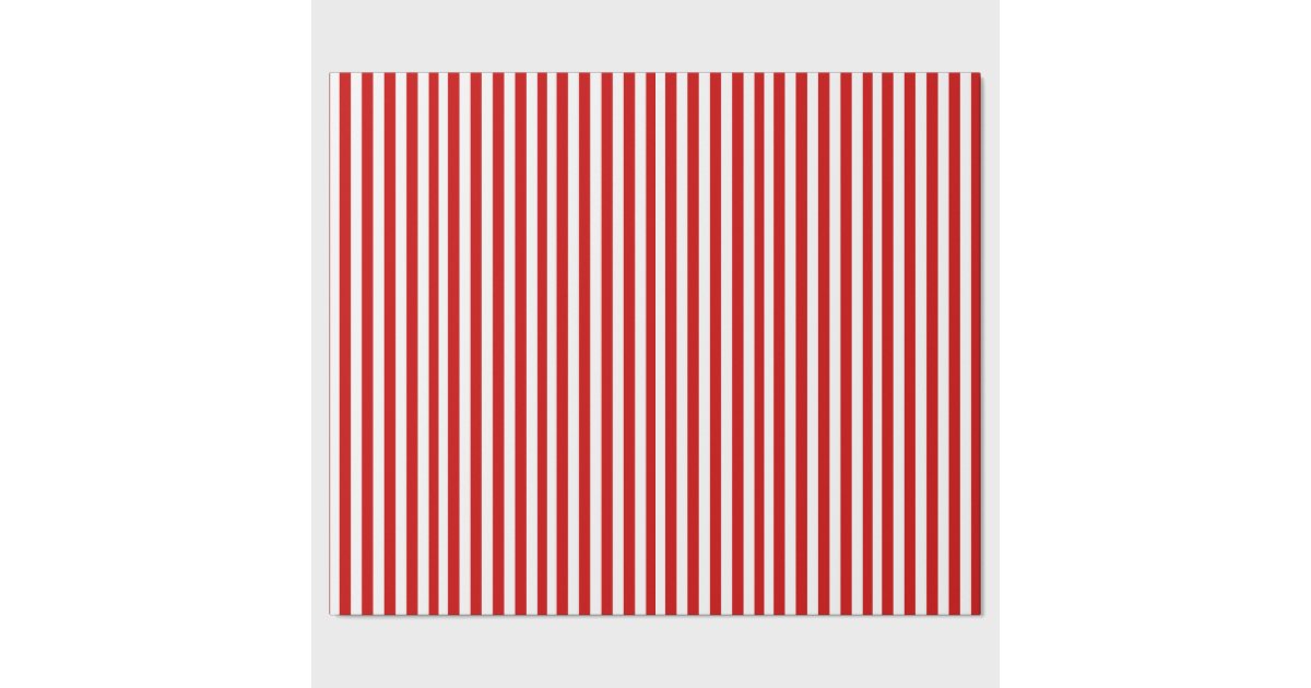 Red and White Stripes Wrapping Paper | Zazzle