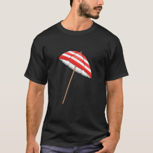 Red And White Summer Umbrella T-Shirt