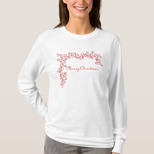 Red and White Swirl T-Shirt