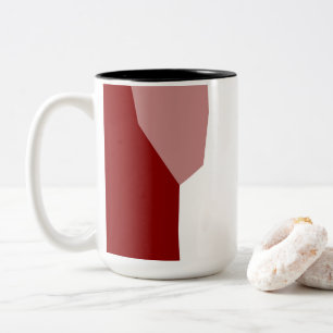 Red and White  Two-Tone Coffee Mug
