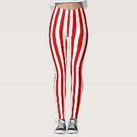 Red and White Vertical Stripes