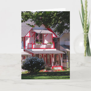 Red and White Victorian - Martha's Vineyard Card