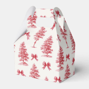 Red and White Vintage Christmas Gift  Favour Box