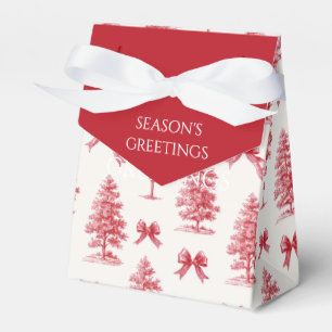 Red and White Vintage Christmas Gift  Favour Box