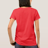 Red and White Volleyball Team Name Women's T-Shirt (Back)