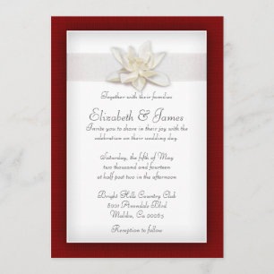 Red And White Wedding Invitations