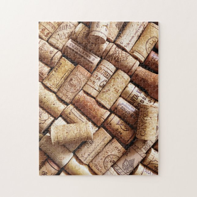 Red and White Wine Corks Advanced Level Jigsaw Puzzle (Vertical)