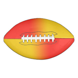 Red and Yellow American Football