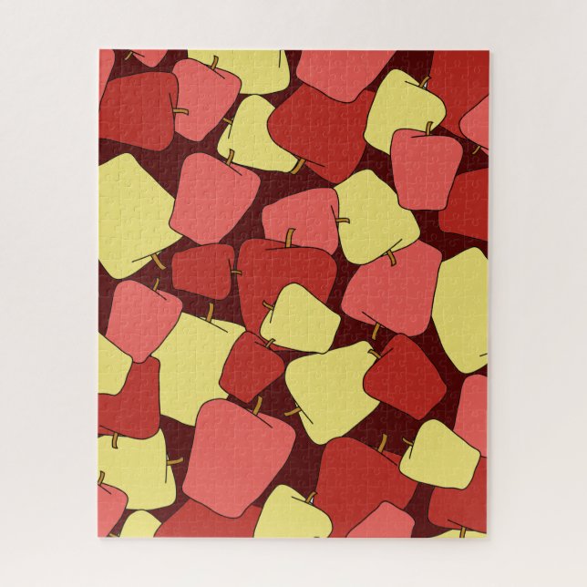 Red and Yellow Apples Pattern Jigsaw Puzzle (Vertical)