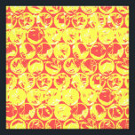 Red and yellow bubble wrap pop art photo print<br><div class="desc">Pop art bubble wrap pattern in red and yellow</div>