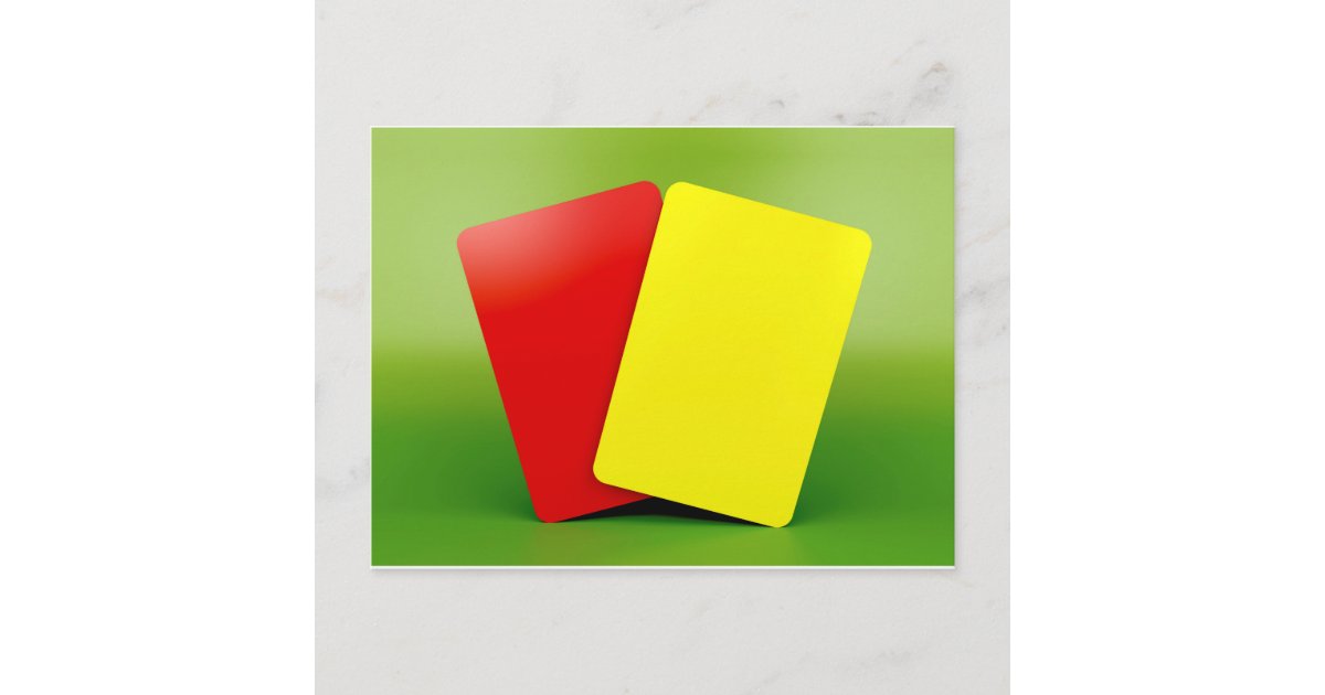 Red and yellow cards | Zazzle