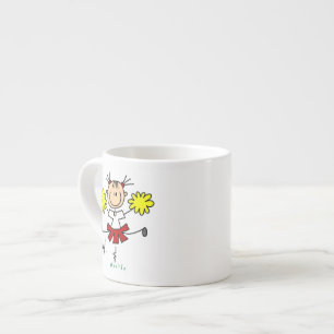 Red and Yellow Cheerleader T-shirts and GIfts Espresso Cup