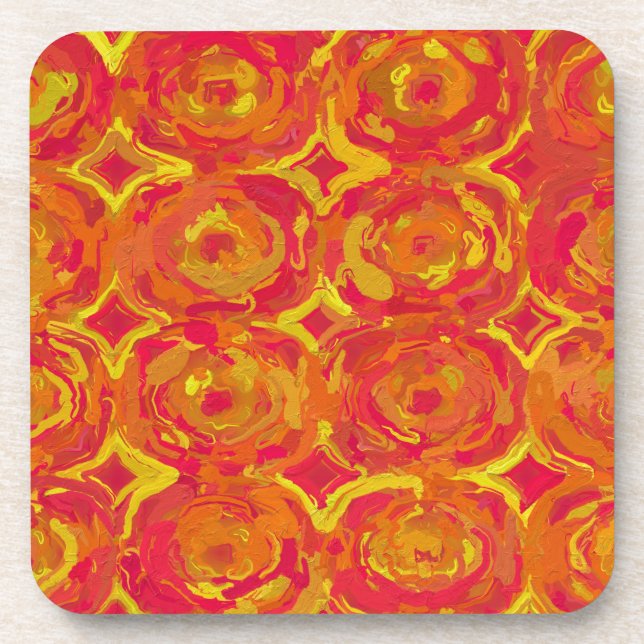 Red and Yellow Coaster (Front)
