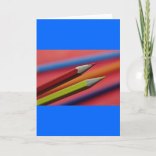 Red-and-yellow-crayons1412 PENCIL CRAYONS COLORFUL Card
