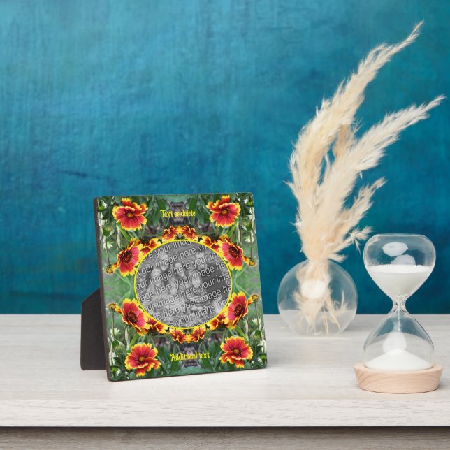 Red And Yellow Daisy Create Your Own Photo Plaque (Insitu)