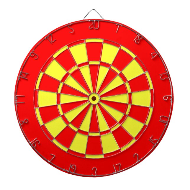 Red and yellow dartboard (Front)