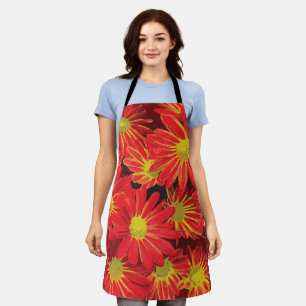 Red and Yellow Flowers 1 Apron