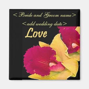 Red And Yellow Gladiolas Magnet