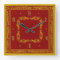 Red and Yellow Gold Elegant Wall Clock