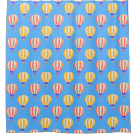 Red and Yellow Hot Air Balloons Pattern