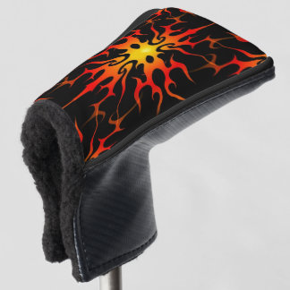 Red and Yellow Hot Rod Flames Golf Head Cover