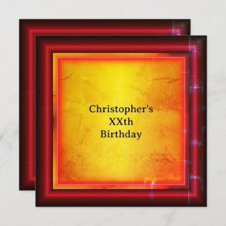 Red and yellow invitation