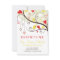 Red and Yellow Lovebirds Reception Card Invites