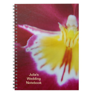 Red and Yellow Orchid Notebook