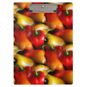 Red and Yellow Peppers Clipboard