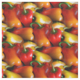 Red and Yellow Peppers Fabric