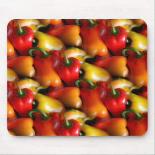 Red and Yellow Peppers Mouse Mat