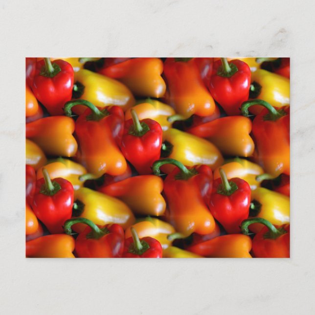 Red and Yellow Peppers Postcard (Front)