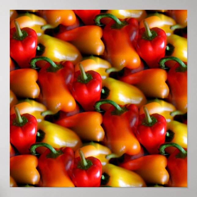 Red and Yellow Peppers Poster (Front)