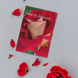 Red and Yellow Rose Personalized Marriage Proposal Card