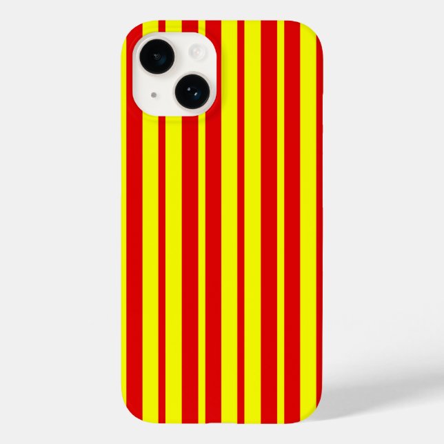 Red and Yellow Stripes Design  Case-Mate iPhone Case (Back)