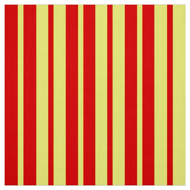 Red and Yellow Stripes Design  Fabric (Swatch)