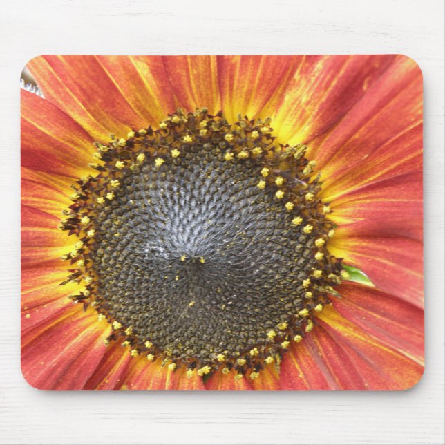Red and Yellow Sunflower Mousepad (Front)