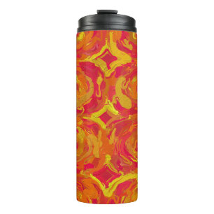 Red and Yellow Thermal Tumbler